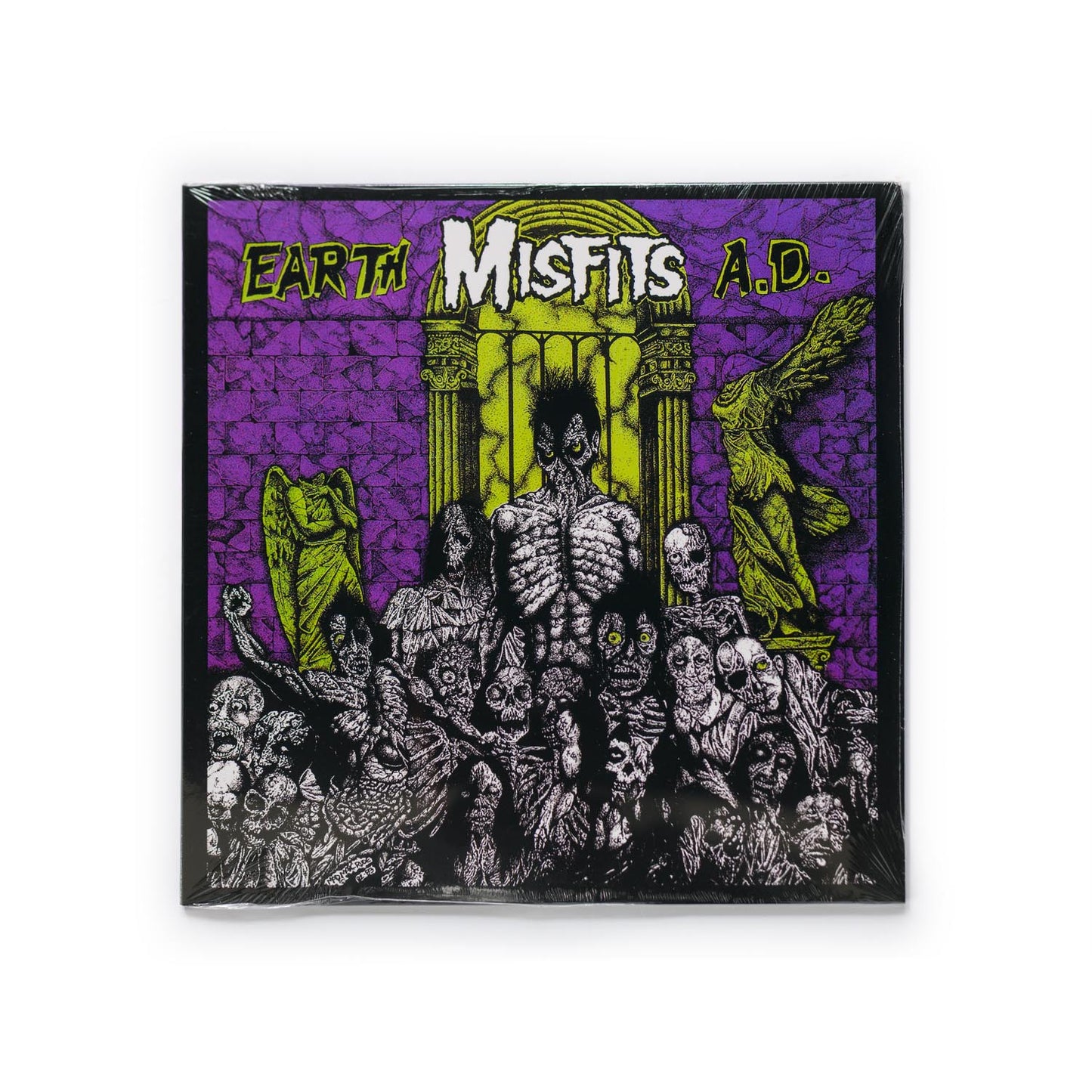 Misfits – Earth A.D. / Wolfs Blood album cover featuring Mad Marc Rude’s iconic horror-punk artwork.