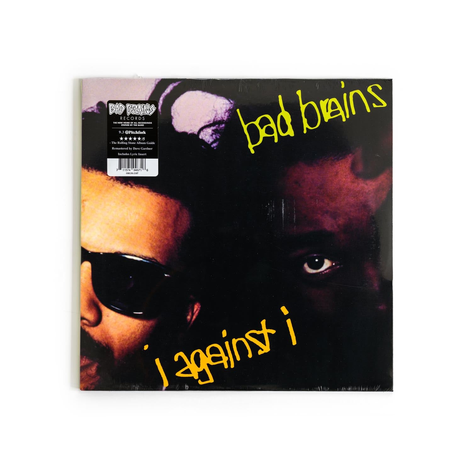 Album cover of Bad Brains – I Against I standard edition featuring the original  artwork with stylized typography.