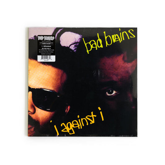 Album cover of Bad Brains – I Against I standard edition featuring the original  artwork with stylized typography.