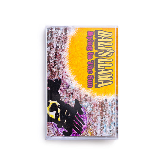 Dali's Llama Dying in the Sun cassette tape. Abstract art with a stylized band name. 